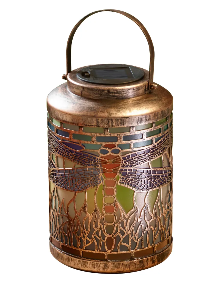 Lanterne solaire Tiffany Libellule