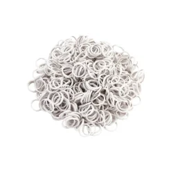 Élastiques à crinière blanc - 500 pièces