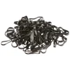 Élastiques de nattage en silicone noir - 500 pièces