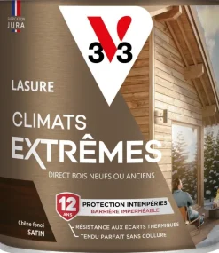 Lasure bois climats extrêmes chêne foncé 0,75L V33