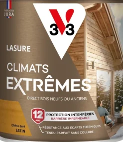 Lasure bois climats extrêmes chêne doré 0,75L V33