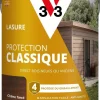 Lasure bois extérieur protection classique chêne foncé 5L