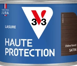Lasure haute protection biosourcée chêne foncé 125ml V33