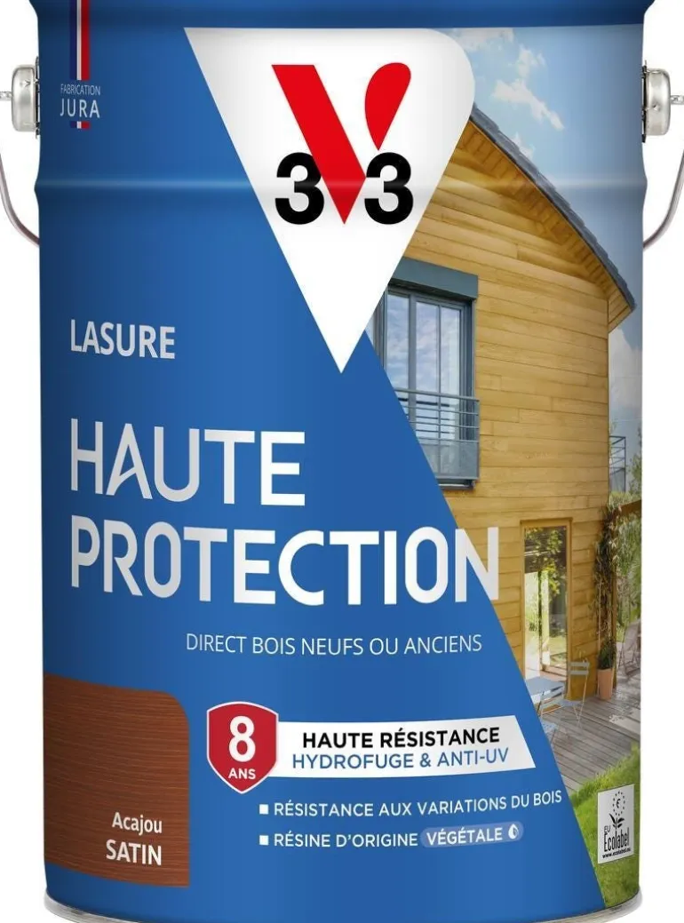 Lasure haute protection biosourcée acajou 2,5L V33