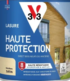 Lasure haute protection biosourcée incolore 0,75L V33