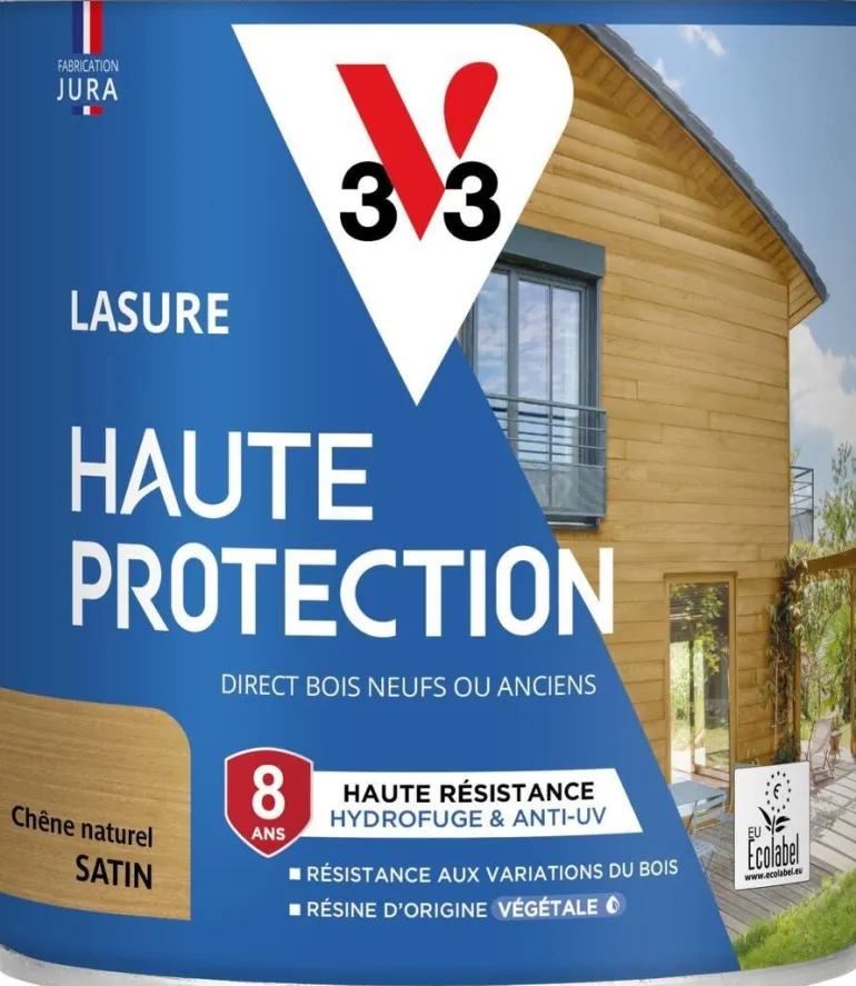 Lasure haute protection biosourcée chêne naturel 0,75L V33