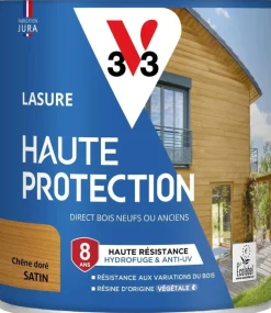 Lasure haute protection biosourcée chêne doré 0,75L V33