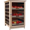 Légumier-fruitier 3 tiroirs en bois de hêtre 81 x 50 x 59 cm
