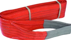 Élingue plate avec boucles 150mm 5T 4m rouge