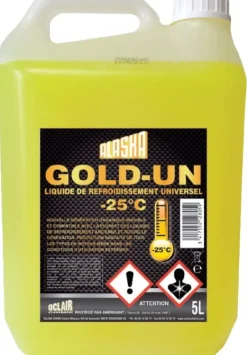 Liquide de refroidissement Gold -25°C jaune 5L