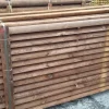 Lisse demi-rond en épicéa traité sel Ø12cm 4m marron