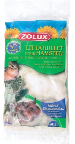 Lit douillet rongeur blanc 25g