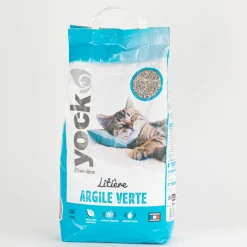Litière minérale absorbante à l'argile verte 10L YOCK