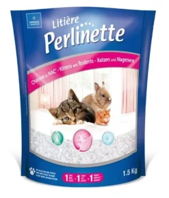 Litière de silice pour chaton 1,5kg Perlinette