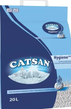 Litière minérale Hygiène Plus pour chat 20L CATSAN