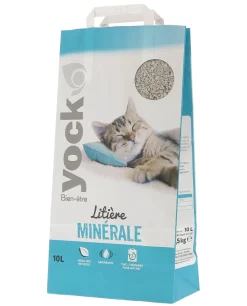 Litière minérale pour chat Bien-être 10L YOCK
