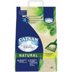 Litière végétale agglomérante Natural pour chat 8L CATSAN