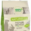 Litière végétale papier recyclé Perlinette pour chat 10L