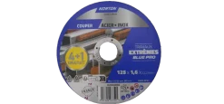 Lot de 4 meules Blue Pro 125 x 1,6 x 22,2 mm + 1 offerte