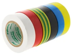 Lot de 6 adhésifs 15mm x 10m coloris assortis