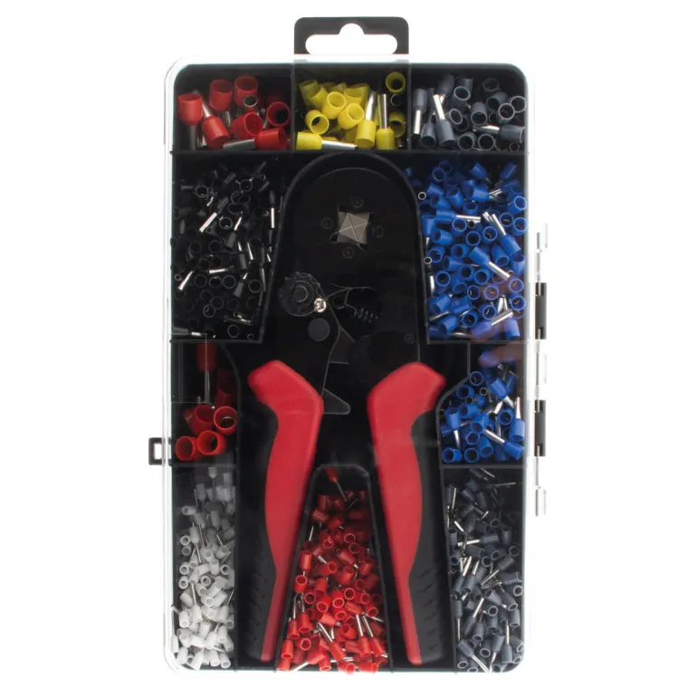 Lot de 1200 cosses à sertir + pince - 0,5 à 10mm² ZENITECH