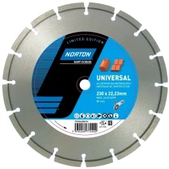 Lot de 2 disques diamant 230 mm Universal NORTON