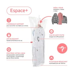 Lot de 2 sacs Compactor sous vide Espace +