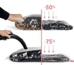 Lot de 2 sacs de rangement sous vide Vac and Roll