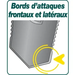 Louchet à dents 33 cm Duopro LEBORGNE