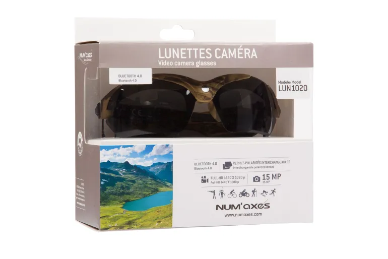 Lunettes avec caméra Bluetooth LUN1020 camouflage NUM'AXES