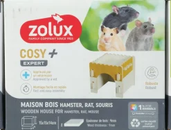 Maison Cosy en bois pour hamster, rat ou souris ZOLUX
