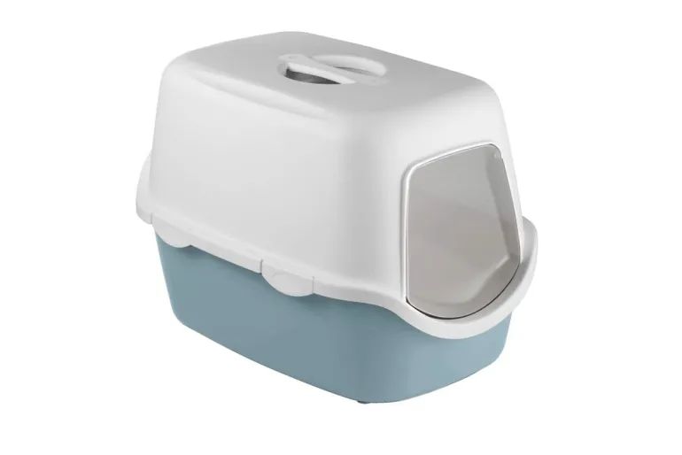Maison de toilette Cathy chat 56x36x40 cm bleu acier ZOLUX