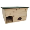Maison en bois verte pour hérisson L49xP36,5xH29 cm