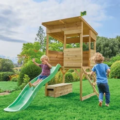 Maisonnette des cimes + toboggan 306 x 241 x 230 cm TP TOYS