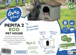 Maison pour animaux Pépita 2 Éco 76x59x55cm brun/vert