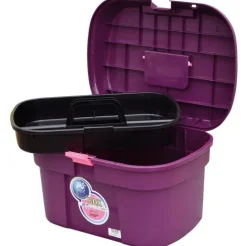 Malle de pansage Box color violet