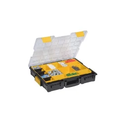Mallette professionnelle pour petites pièces avec clips