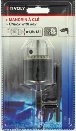 Mandrin à clé rev1/2" Ø1,5 à 13mm