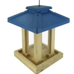 Mangeoire "Big Ben" en bois pour graines