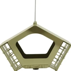 Mangeoire Cabane Duo XL vert en métal