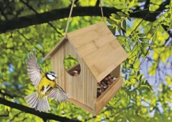 Mangeoire en bambou Mook 15x16x15 cm