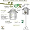 Mangeoire Gazebo Junior en bois pour graines NATURES MARKET