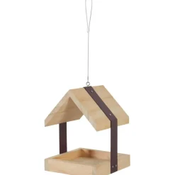 Mangeoire pour graines en bois et métal L cerise ZOLUX
