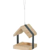 Mangeoire pour graines en bois et métal L marine ZOLUX
