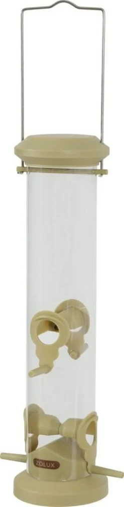 Mangeoire silo en plastique 4 perchoirs vert ZOLUX
