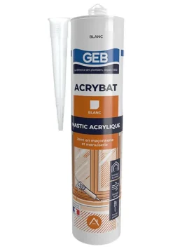 Mastic Acrybat joint maçonnerie et menuiserie 310 ml blanc