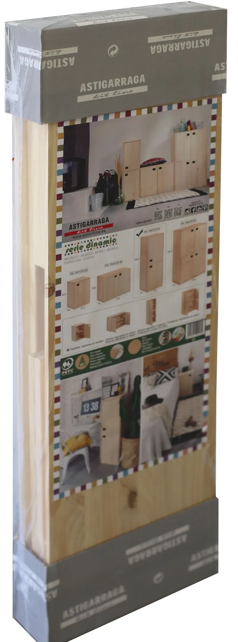 Meuble Dinamic vertical 2 portes pin massif