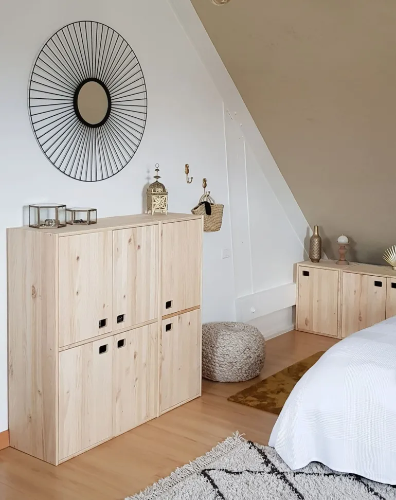Meuble Dinamic vertical 2 portes pin massif