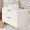 Meuble lave mains Lofty 80 MDF blanc à suspendre
