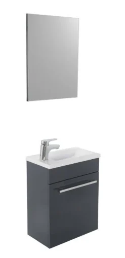 Meuble lave mains à suspendre Nino 44 cm gris ONDEE